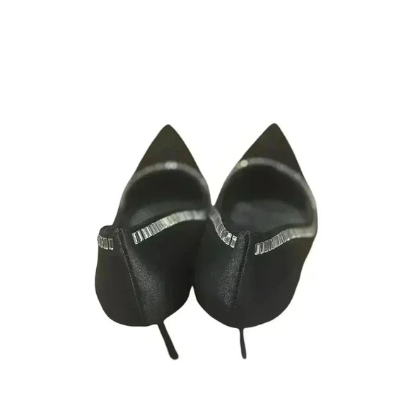 *NWOB* fashion nova Women Black Demi Embellished Heels - Size:10. - Picture 6 of 7